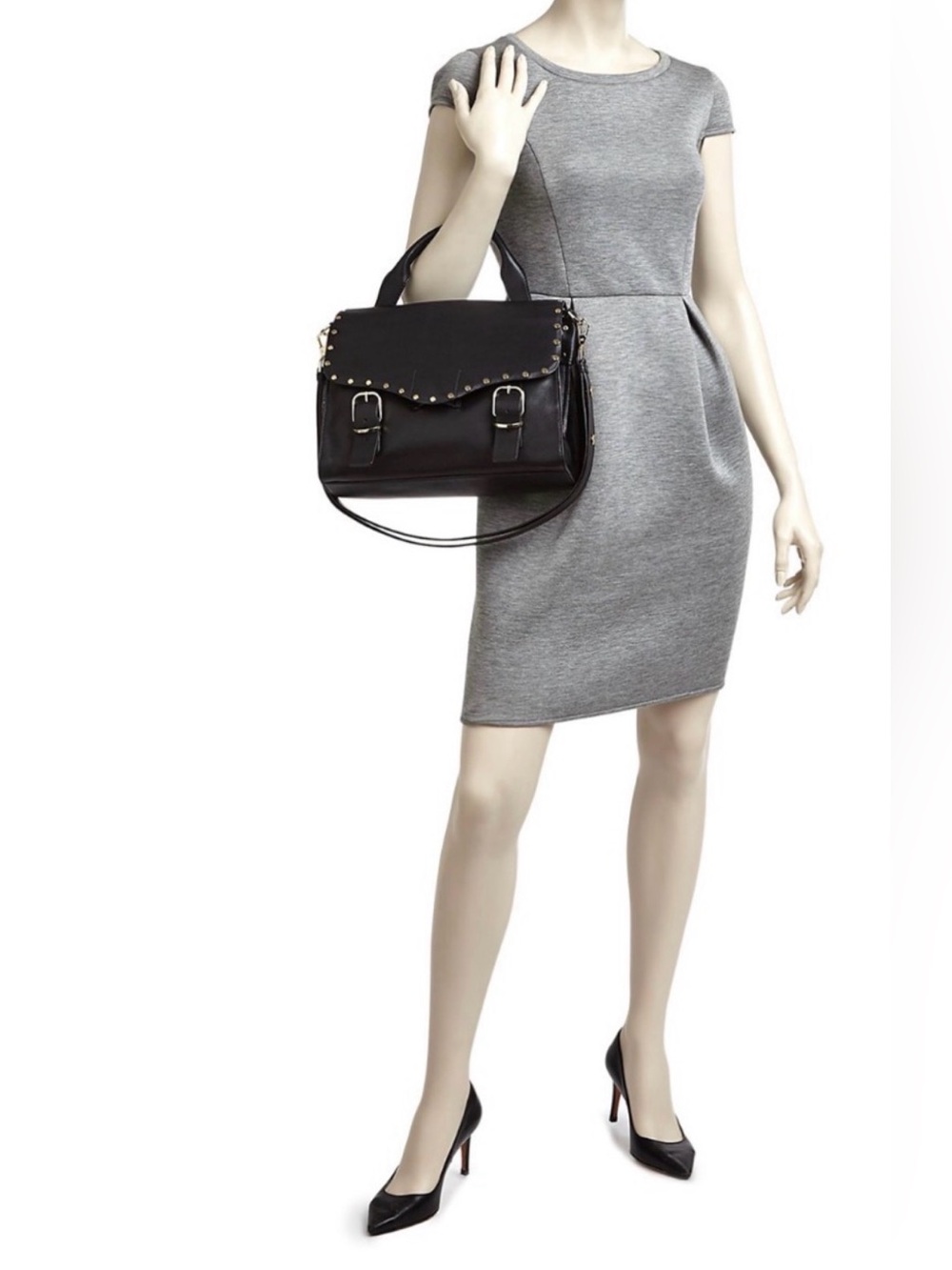 Rebecca Minkoff Pebbled Leather Biker Doctor Bag - Picture 10 of 10